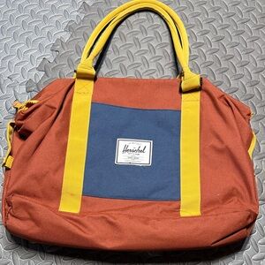 Herschel Supply Company rust and Yellow weekender/computer Bag